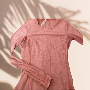 Vintage Lulu salmon long sleeve with back detail